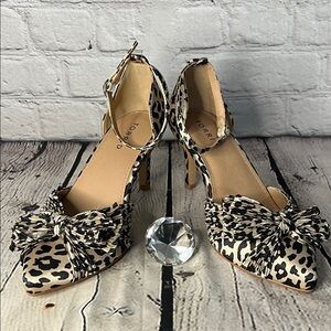 Torrid Leopard Print Heels with Bow